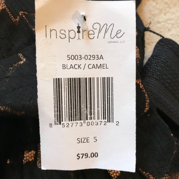 NWT Inspire Me One Shoulder Lace Dress With Ruffled Front and Belt - Picture 8 of 8